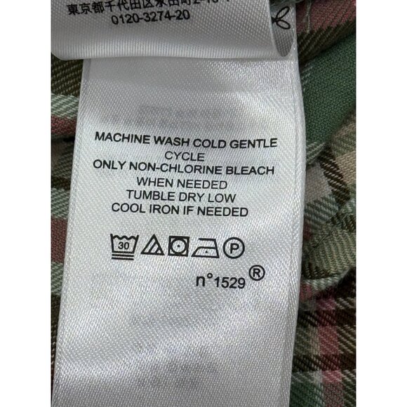 LRL Ralph Lauren Green and Pink Plaid Flannel Belted Shirt Dress 22W NWT - Picture 9 of 9